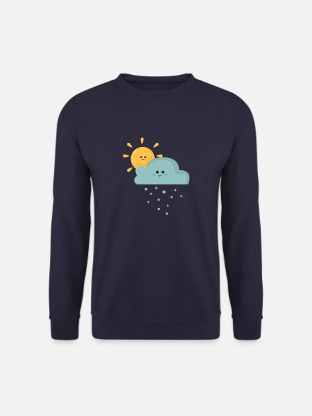 Spring spring flowers sun rain - Unisex Sweatshirt - navy