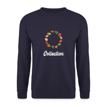 Mineralien Steine Geologie Sammler Mineral Geologe - Unisex Pullover - Navy - Vorne - Alina (178cm) & Michal (187cm)