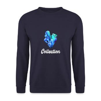 Mineralien Steine Geologie Sammler Mineral Geologe - Unisex Pullover - Navy - Vorne - Alina (178cm) & Michal (187cm)
