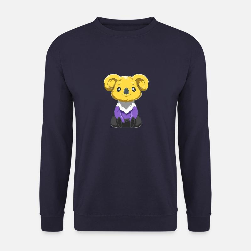 Cute Nonbinary and Genderqueer Koala - Unisex Sweatshirt - navy
