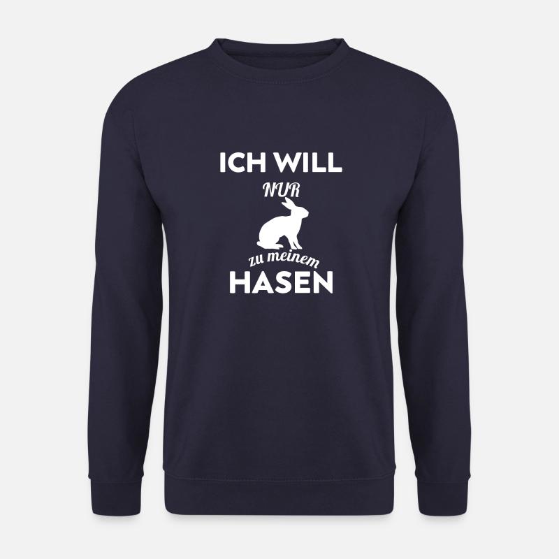 ich will nur zu meinem Hasen! - Unisex Pullover - Navy