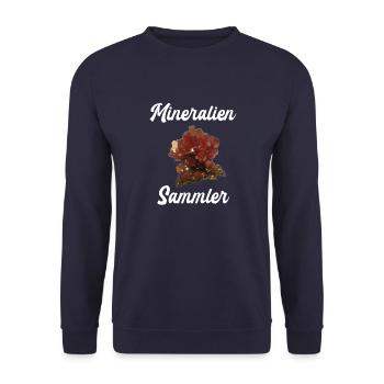 Mineralien Steine Geologie Sammler Mineral Geologe - Unisex Pullover - Navy - Vorne - Alina (178cm) & Michal (187cm)