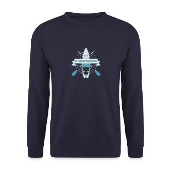 Stand up paddle SUP paddle - Sweat-shirt Unisexe - marine - Devant - Alina (178cm) & Michal (187cm)