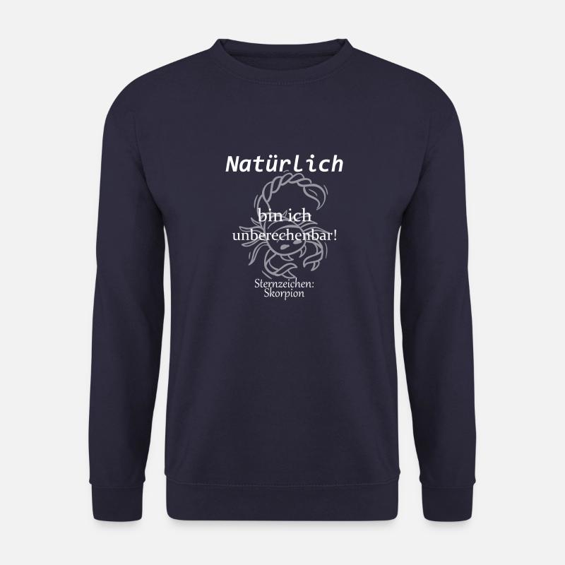 Sternzeichen Skorpion Horsokop Lustig Geschenk - Unisex Pullover - Navy