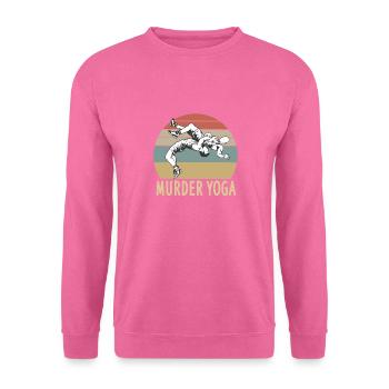 Wrestling Murder Yoga Funny Gift - Unisex Sweatshirt - pink - Front