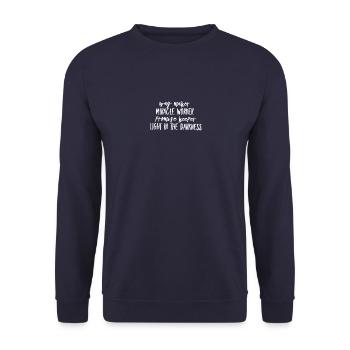 Waymaker Christliche T-Shirts Christliche Geschenk - Unisex Pullover - Navy - Vorne - Alina (178cm) & Michal (187cm)
