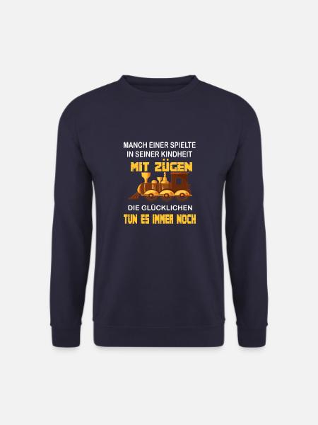 Modelleisenbahner- Opa Modelleisenbahn - Unisex Pullover - Navy
