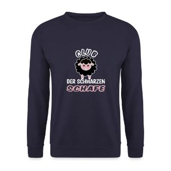 Schwarzes Schaf der Familie - Unisex Pullover - Navy - Vorne - Alina (178cm) & Michal (187cm)