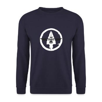 Indianer Ureinwohner Traumfänger Cowboy Western - Unisex Pullover - Navy - Vorne - Alina (178cm) & Michal (187cm)