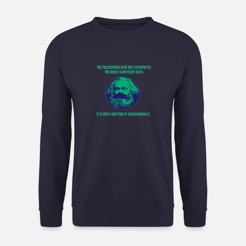 karl marx the philosophr - Unisex Pullover - Navy