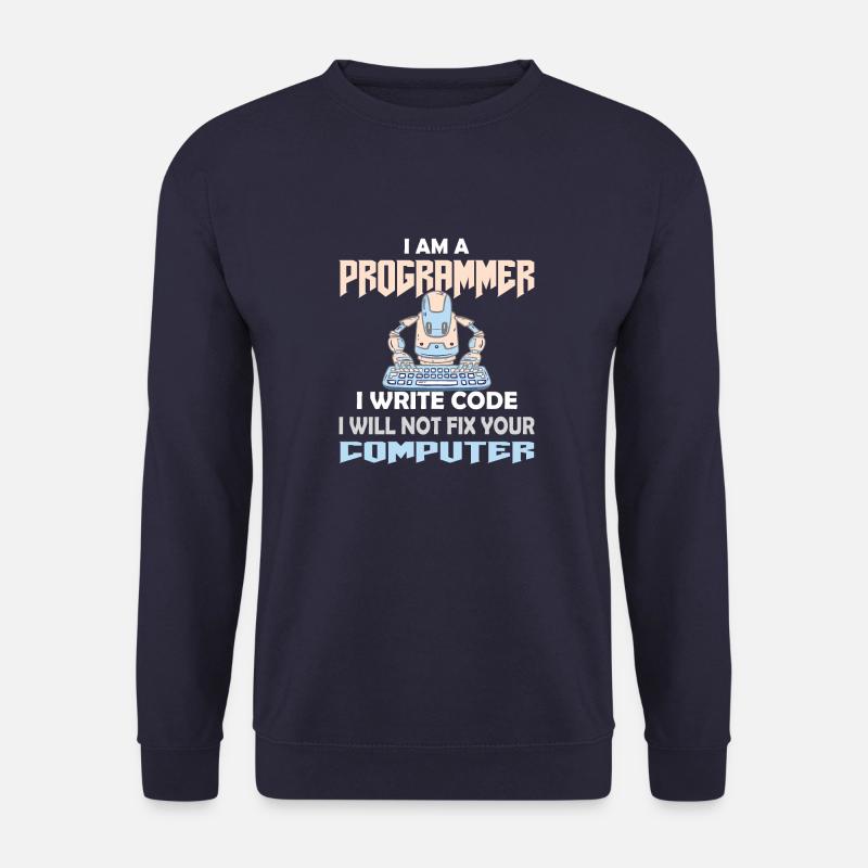 PROGRAMMER CODER HACKER - Unisex Sweatshirt - navy