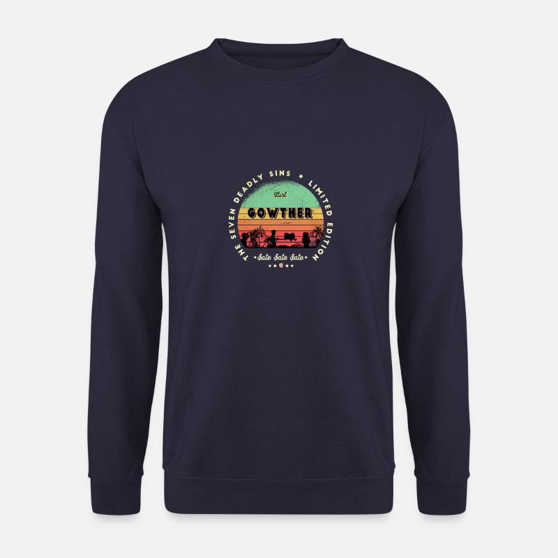 Gowther - The 7 deadly sins Retro - Sweat-shirt Unisexe - marine