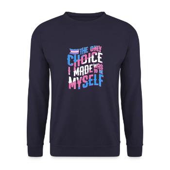 Par transgenre - Sweat-shirt Unisexe - marine - Devant - Alina (178cm) & Michal (187cm)