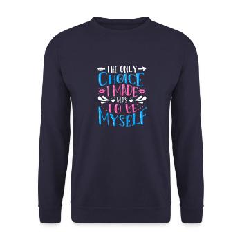 Support Transgenre - Sweat-shirt Unisexe - marine - Devant - Alina (178cm) & Michal (187cm)