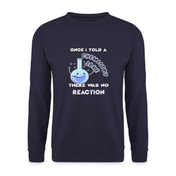 Chemist chemist chemistry lab technician gift idea - Unisex Sweatshirt - navy - Front - Alina (178cm) & Michal (187cm)