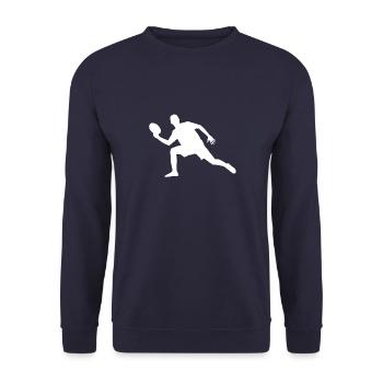 Frisbee Ultimate Frisbee Disc Golf - Unisex Sweatshirt - navy - Front - Alina (178cm) & Michal (187cm)