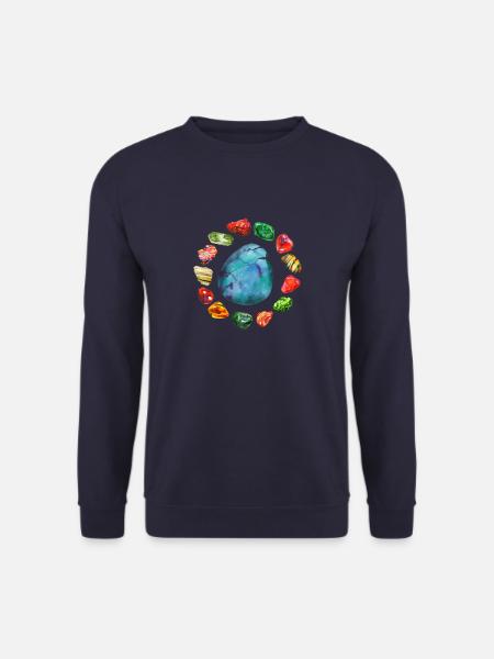 Mineralien Steine Geologie Sammler Mineral Geologe - Unisex Pullover - Navy