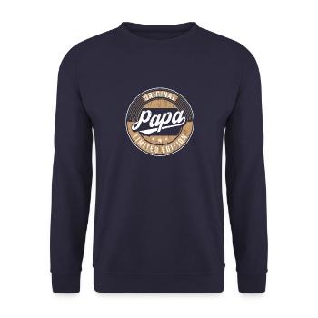 Fête des pères Papa Père Meilleur Papa Papa Papa Cadeau - Sweat-shirt Unisexe - marine - Devant - Alina (178cm) & Michal (187cm)