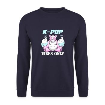 Kpop Gift K-pop Korean Korean Pop - Unisex Sweatshirt - navy - Front - Alina (178cm) & Michal (187cm)
