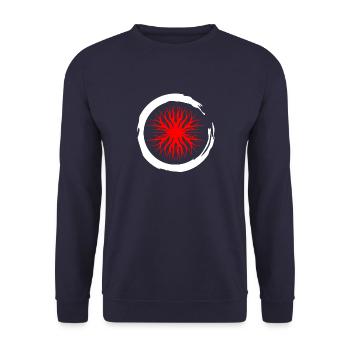 Africa Safari Animals Africa Elephant Holiday Nature - Unisex Sweatshirt - navy - Front - Alina (178cm) & Michal (187cm)