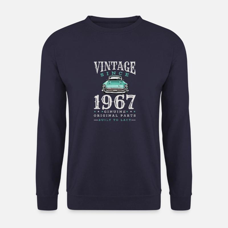 Vintage 1967 67 Geburtstag Retro Jahrgang Geschenk - Unisex Pullover - Navy