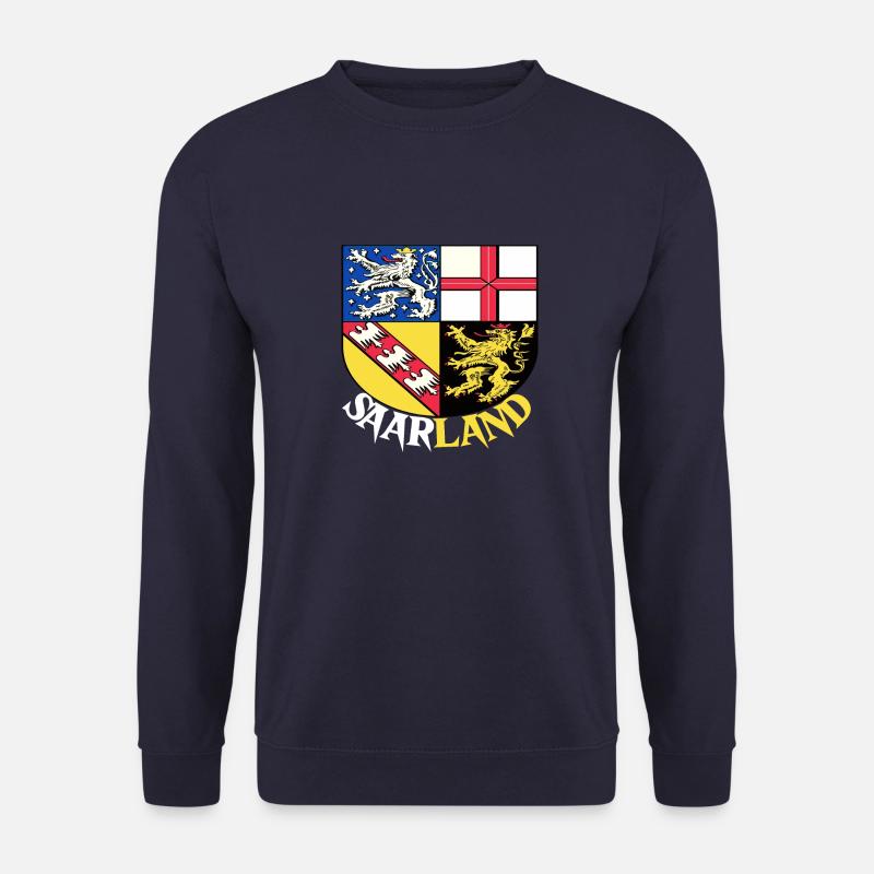 Saarland Saarländer Saarbrücken Flagge Geschenk - Unisex Pullover - Navy