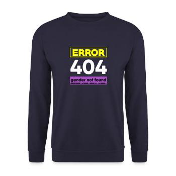 Non-binary pride - Unisex Sweatshirt - navy - Front - Alina (178cm) & Michal (187cm)