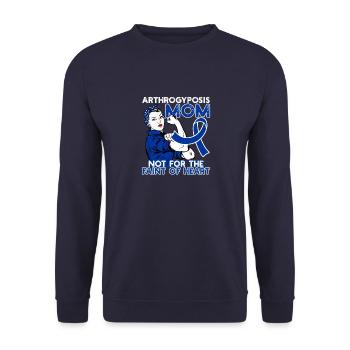 Disability Movement and Awareness Support For Mom - Sweat-shirt Unisexe - marine - Devant - Alina (178cm) & Michal (187cm)