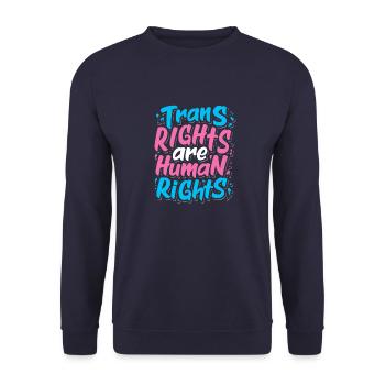 LGBTQ Fierté transgenre - Sweat-shirt Unisexe - marine - Devant - Alina (178cm) & Michal (187cm)