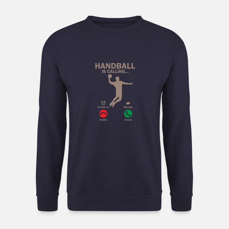 Handball is calling Trainer Hobby Sport Geschenk - Unisex Pullover - Navy