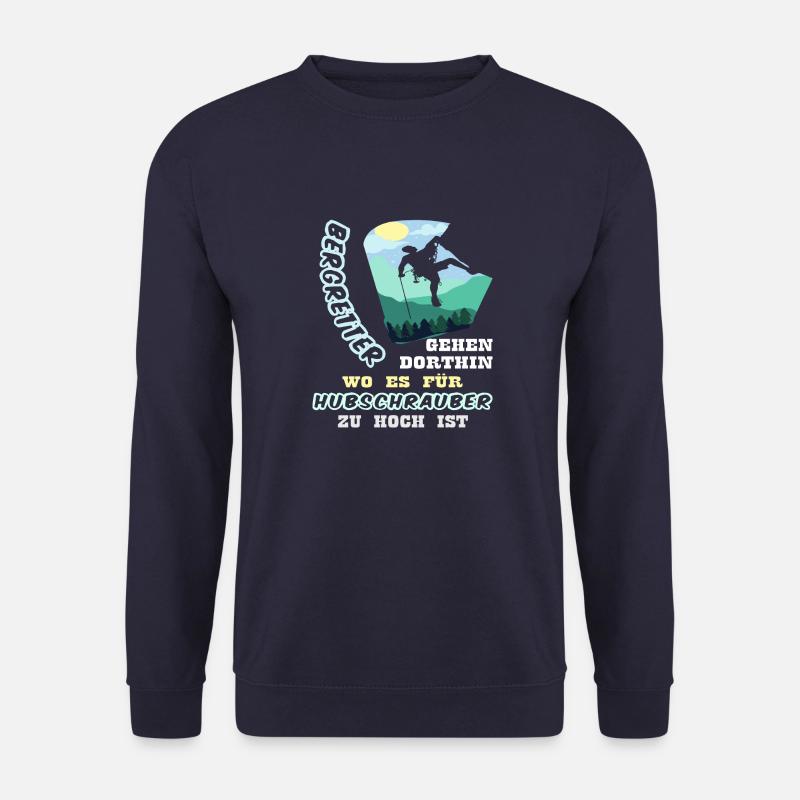 Bergretter Geschenk Bergrettung Wanderer - Unisex Pullover - Navy