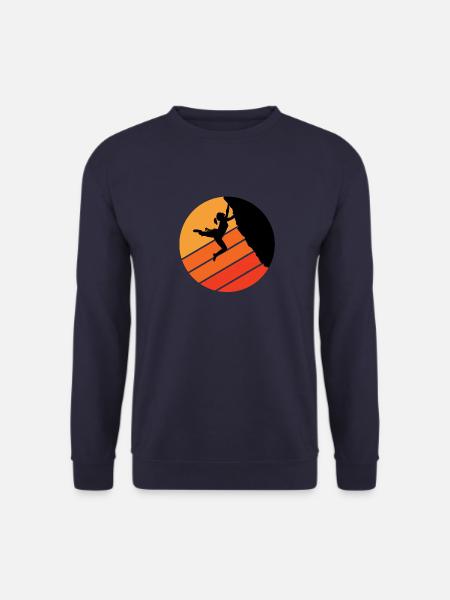escalade bouldern montagnes de montagne - Sweat-shirt Unisexe - marine