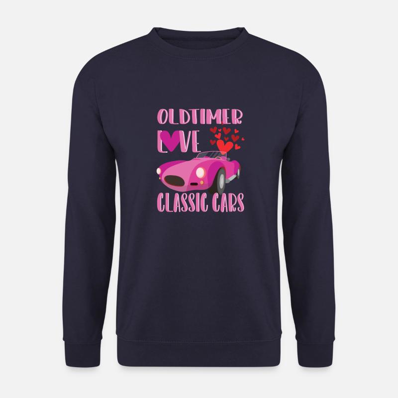 Oldtimer Love -classic cars - Unisex Pullover - Navy