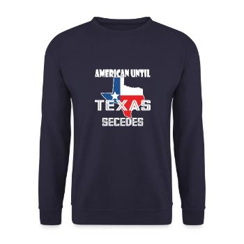 Texas Flag Usa Texas America - Unisex Sweatshirt - navy - Front - Alina (178cm) & Michal (187cm)