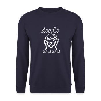 Golden Doodle Mama - Unisex Pullover - Navy - Vorne - Alina (178cm) & Michal (187cm)