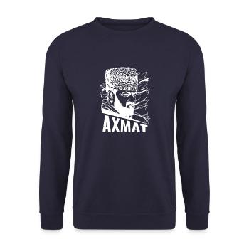 Akhmat Gift Chechnya Grozny Chechen - Unisex Sweatshirt - navy - Front - Alina (178cm) & Michal (187cm)