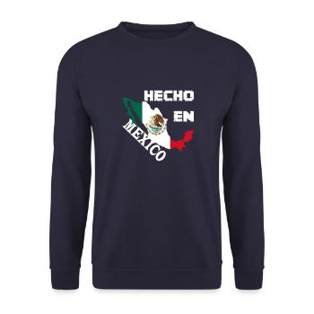 Hecho En Mexico Eagle Mexican - Unisex Sweatshirt - navy - Front - Alina (178cm) & Michal (187cm)