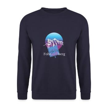 Fohrradlberg ist Vorarlberg - Unisex Pullover - Navy - Vorne - Alina (178cm) & Michal (187cm)