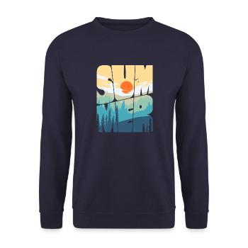 summer - Unisex Pullover - Navy - Vorne - Alina (178cm) & Michal (187cm)