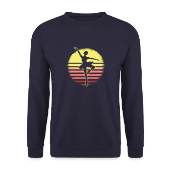 Ballerine Ballet Danseur mode Danse Cadeau - Sweat-shirt Unisexe - marine - Devant - Alina (178cm) & Michal (187cm)