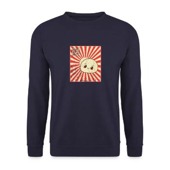 Cadeau Mochi Kawaii Japon - Sweat-shirt Unisexe - marine - Devant - Alina (178cm) & Michal (187cm)