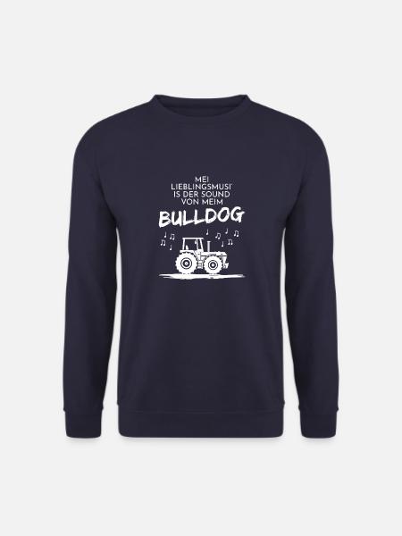 Bulldog Landleben Landwirt Geschenk - Unisex Pullover - Navy