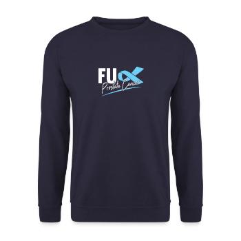 Prostata Krebs Kampf Spruch Gesundheit Geschenk - Unisex Pullover - Navy - Vorne - Alina (178cm) & Michal (187cm)