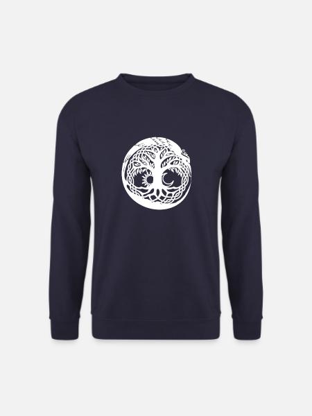 Celtic Irelande Viking Celtique noeud modèle arbre - Sweat-shirt Unisexe - marine
