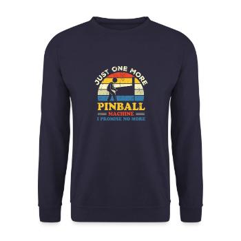 Pinball Flipper Retro Gamer - Sweat-shirt Unisexe - marine - Devant - Alina (178cm) & Michal (187cm)