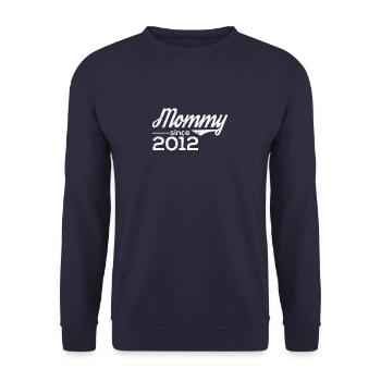 Vintage 2012 12 Geburtstag Mama Jahrgang Geschenk - Unisex Pullover - Navy - Vorne - Alina (178cm) & Michal (187cm)