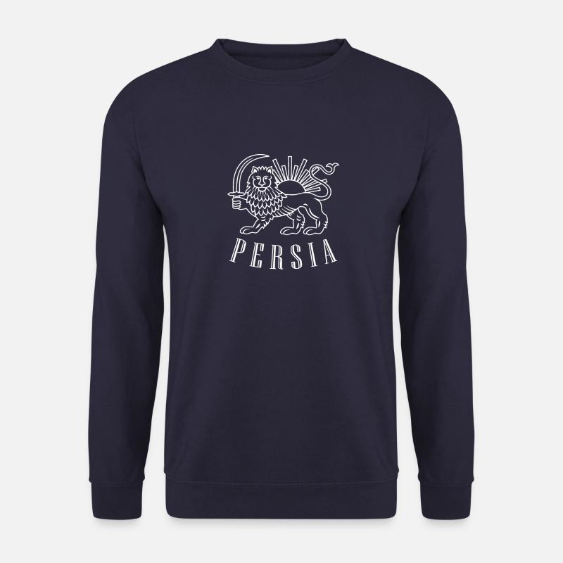 Persia Wappen Geschenk Iran Iranische Falgge - Unisex Pullover - Navy