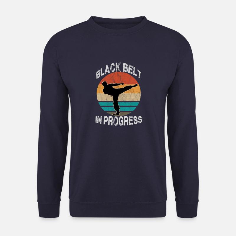 Kultiges Vintage Karate Motiv Karate Training - Unisex Pullover - Navy