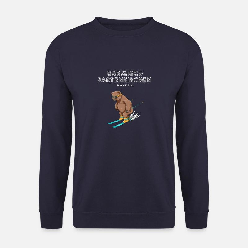Garmisch Partenkirchen Bayern Deutschland Ski - Unisex Pullover - Navy