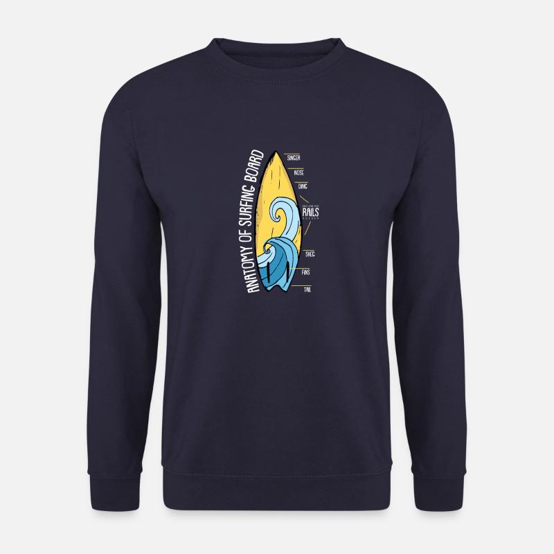 Surf surf surf surf surf planche de surf plage cadeau - Sweat-shirt Unisexe - marine